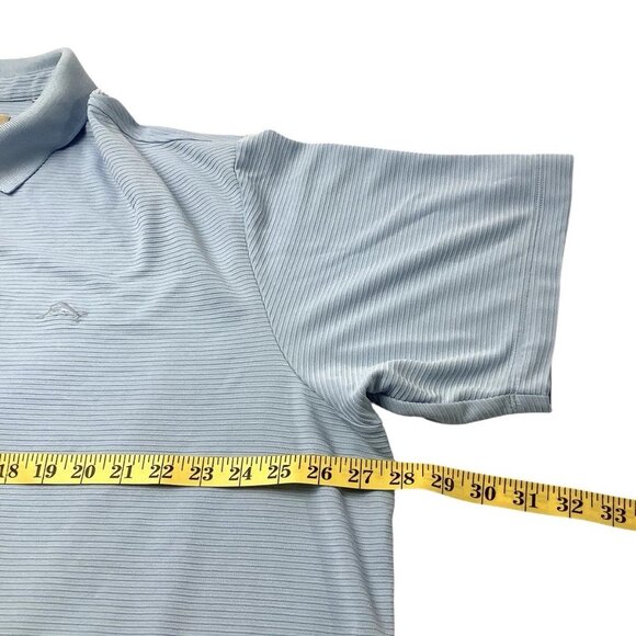 Tommy Bahama Polo Short Sleeve Shirt Light Blue Mens Size 2XL Modal Blend - Picture 5 of 8